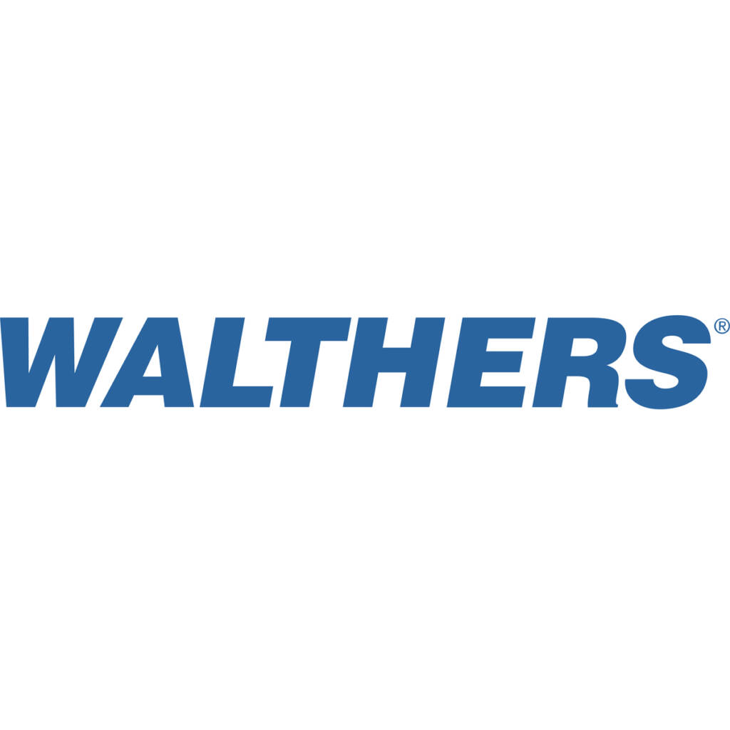 A blue text logo which reads "Walthers"