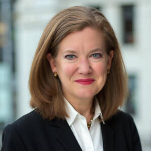 Head shot of smiling woman
