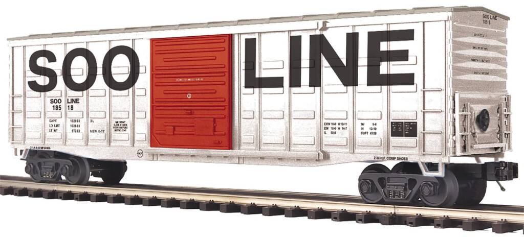 red and white model boxcar