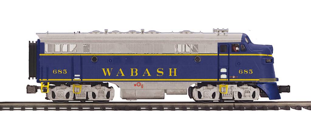 blue and silver model locomotive