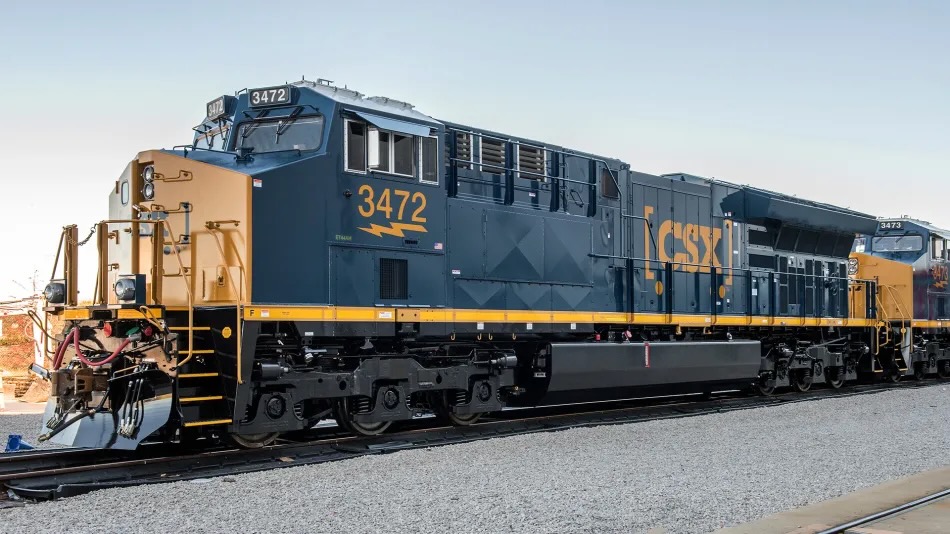 New blue and yellow locomotives