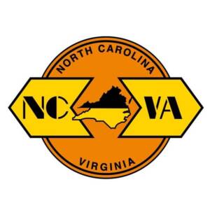 Logo of the North Carolina & Virginia Railroad, a Genesee & Wyoming affiliate