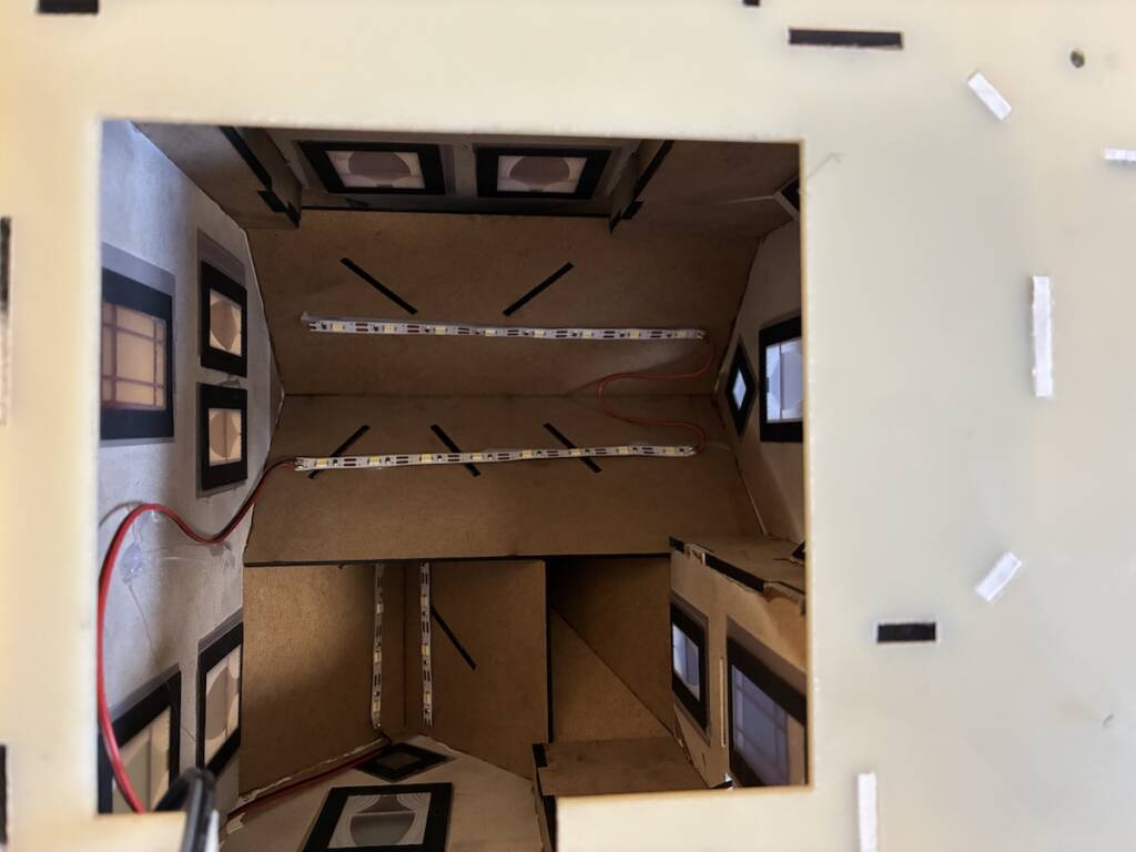 interior of model structure