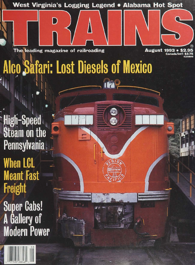 MODEL RAILROADING Art Catalog Magazine Train Aug 1993 